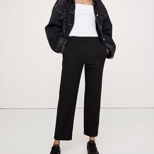 Banana Republic All Day Tencel Lyocell Cotton Pant Black L